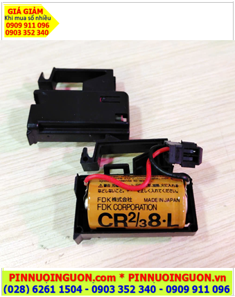 FUJI CR2/3 8.L; Pin nuôi nguồn PLC FUJI CR2/3 8.L lithium 3v 2/3A 2000mAh chính hãng _ Made in Japan